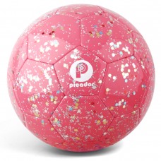 PP PICADOR Kids Soccer Ball, Glitter Shiny Sequins Toddler Soccer Balls for Girls Boys Child 4-6 Gift Training Outdoor Backyard with Pump